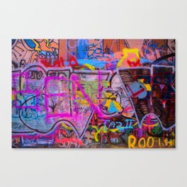 Bright Graffiti Canvas Print