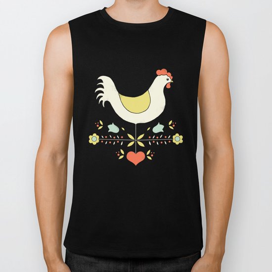 Folk Chicken Biker Tank