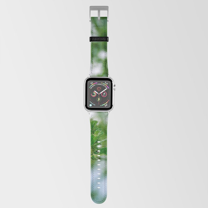 spring is in the air - nature photography - fresh greens and blues, signs of new life for upcoming spring Apple Watch Band