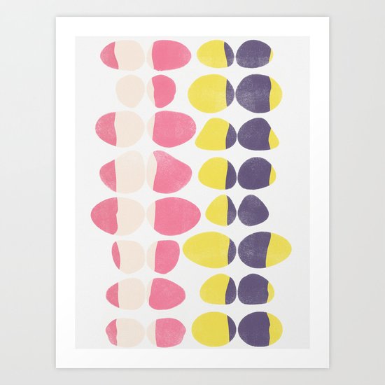 Painted Pebbles 3 Art Print