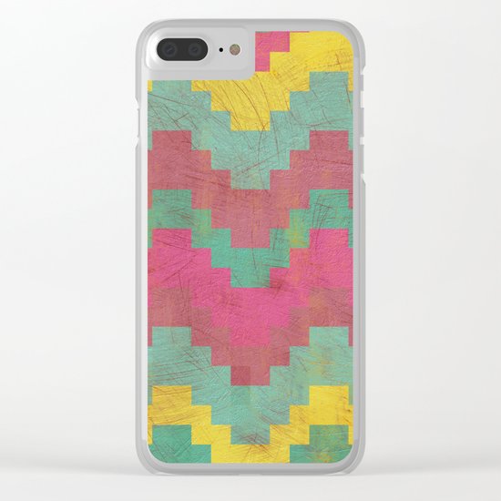 Aztec Vintage Pattern 01 Clear iPhone Case