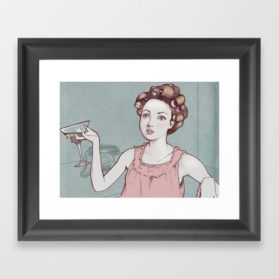 The Housewife Framed Art Print