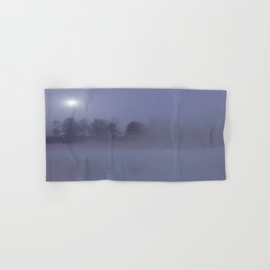 Silent Night in Foggy Atmosphere Hand & Bath Towel