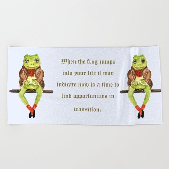 Mr. Frog Beach Towel