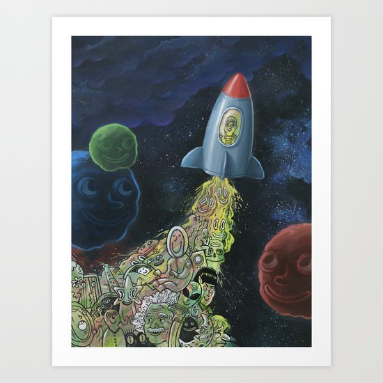 Rocket Man Art Print