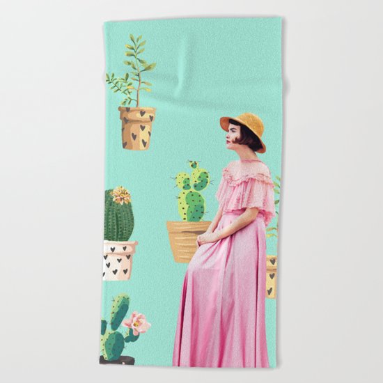Lady Love #society6 #decor #buyart Beach Towel