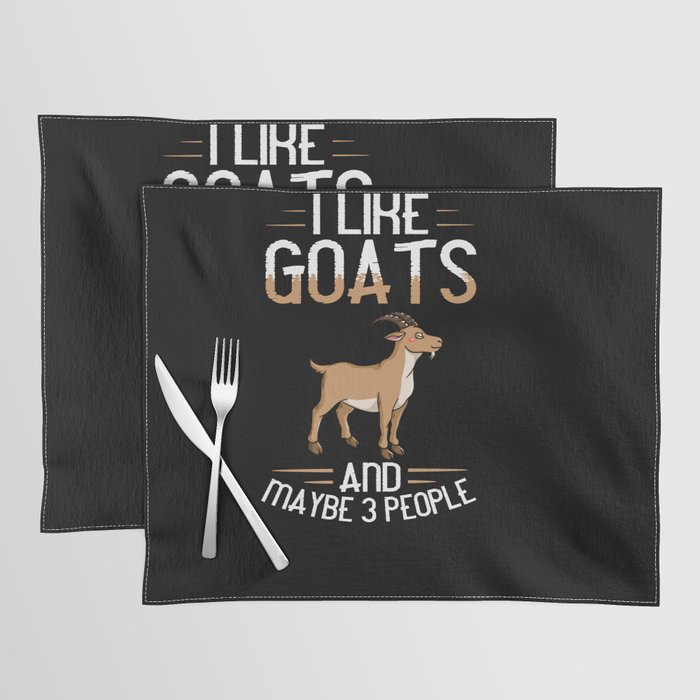 Baby Goat Cute Farmer Mountain Goats Placemat