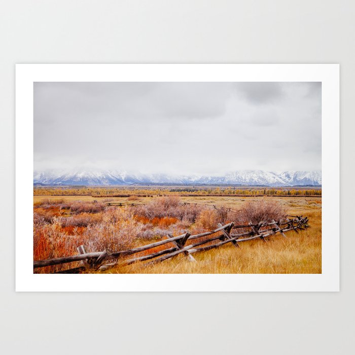 Homestead Landscapes, Wyoming Art Print