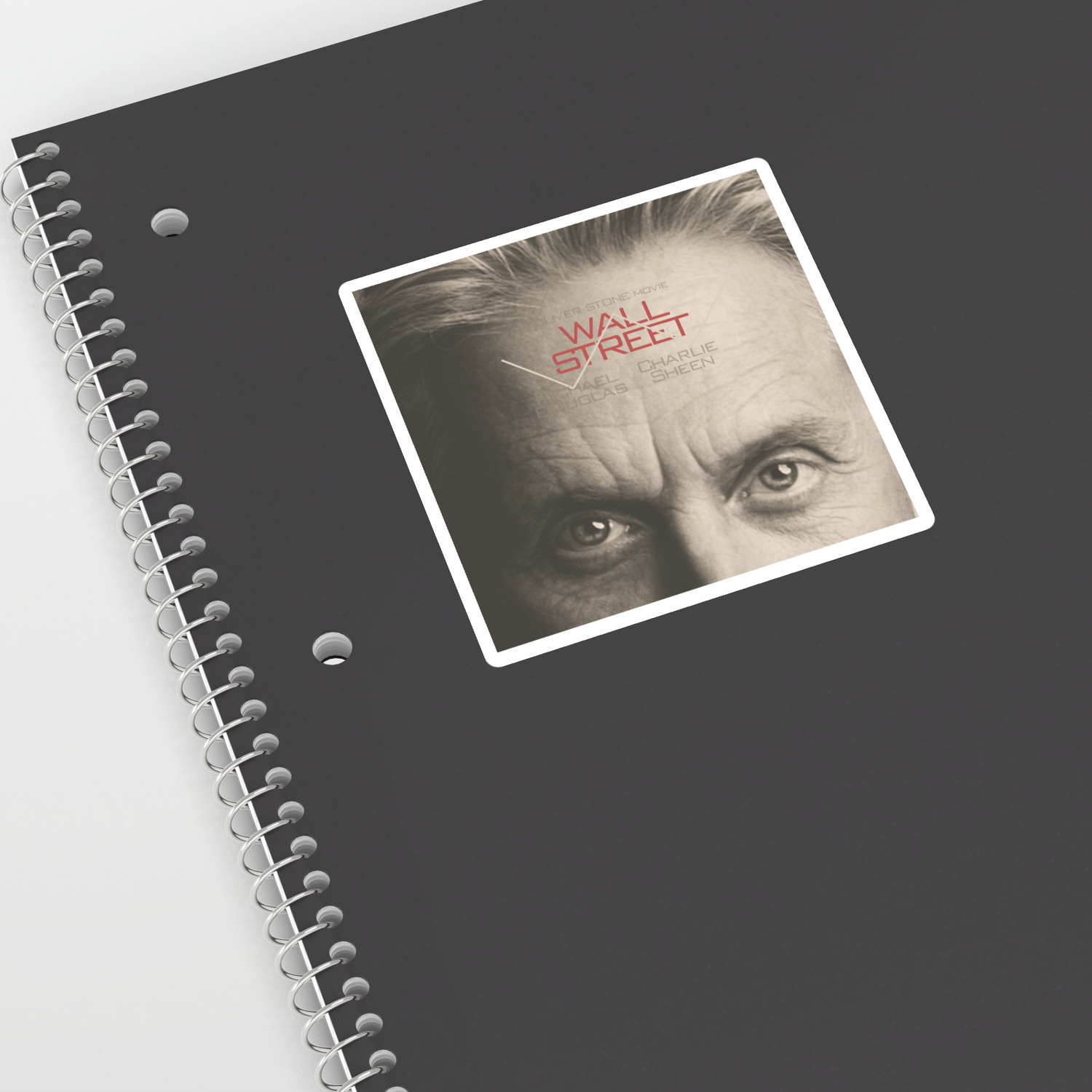 Wall Street Alternative Movie Poster Gordon Gekko Oliver Stone Film Minimal Fine Art Playbill Sticker By Stefanoreves Society6