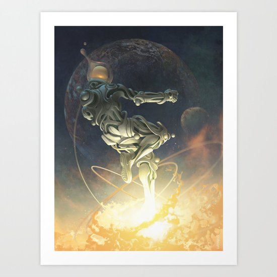 Cosmic Leap Art Print