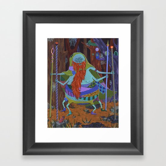 The Spider Wizard Framed Art Print