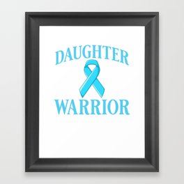 Prostate Cancer Blue Ribbon Survivor Awareness Framed Art Print