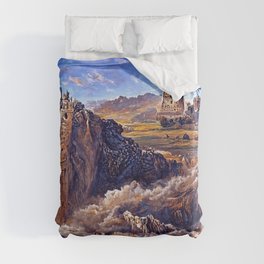 The Valley of Towers Duvet Cover