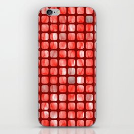 RED Wallpaper Squares. iPhone Skin