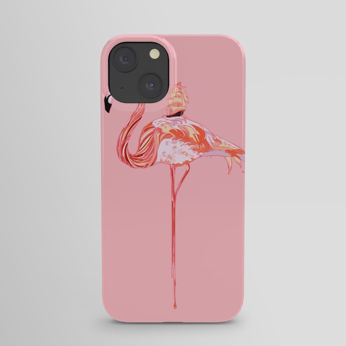 Flamingo & Sea iPhone Case