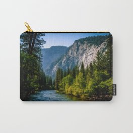 Majestic Yosemite Carry-All Pouch | Yosemite, Hiking, Foliage, Mountain, Colorful, Lighting, Mountains, Photo, Tranquil, Treeline 