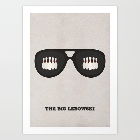 The Dude Minimalist Art Print