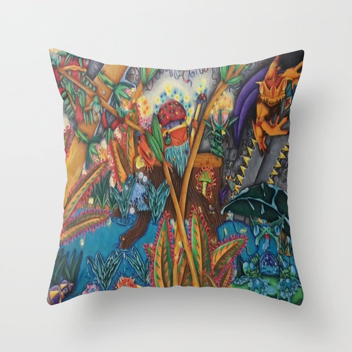 The Rising Darkness Throw Pillow