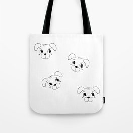 Black and white dog pattern for dog lover  Tote Bag