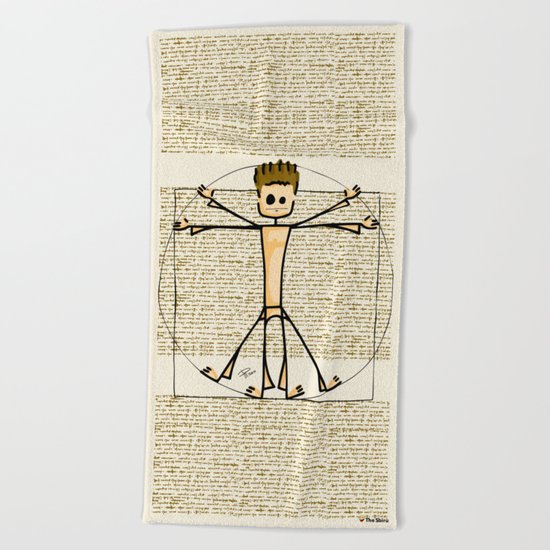 Vitruvius Beach Towel