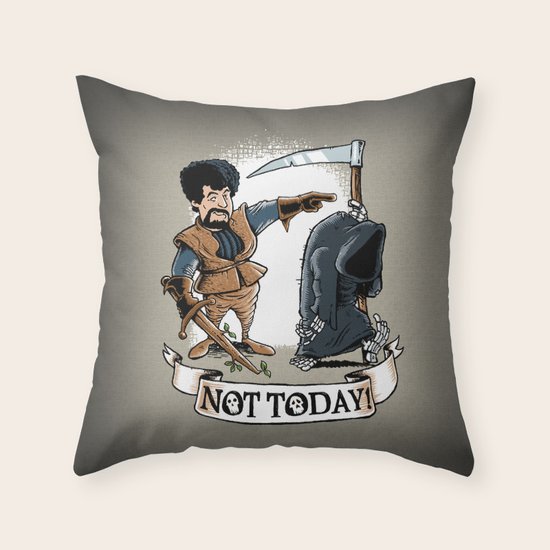 Not today! Throw Pillow