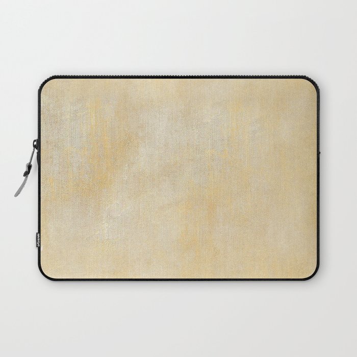 Gold Paint Print Laptop Sleeve