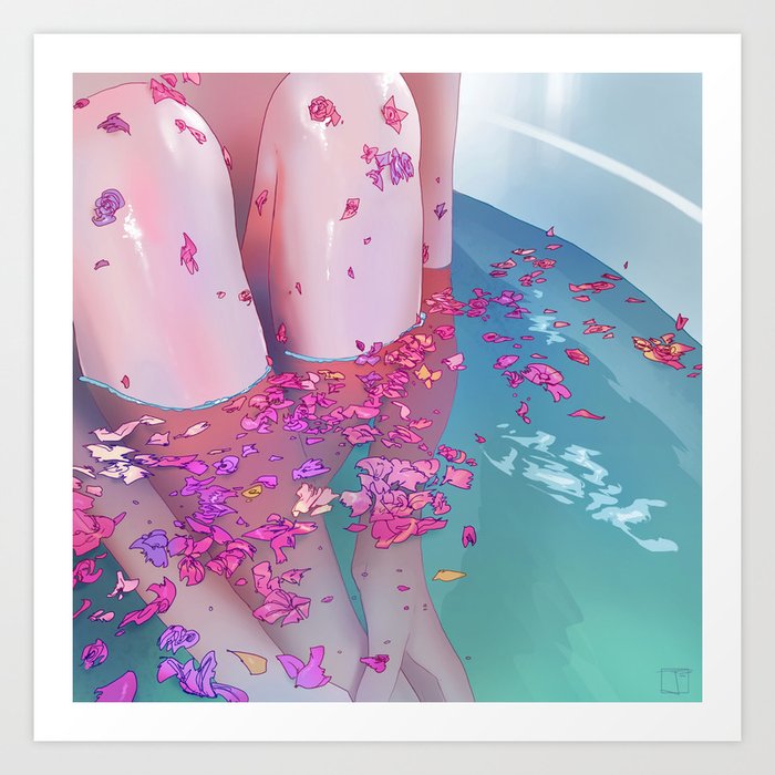 Flower Bath 4 Art Print