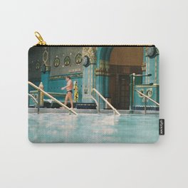 Budapest Gellert Baths & Spa with a View from the Pool Carry-All Pouch | Gellertbaths, Spaphotography, Curated, Budapesthungary, Dreamyart, Swimmingpool, Budapestbaths, Underwaterart, Pastelphotography, Dreamy 
