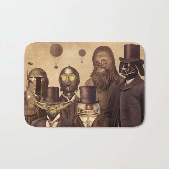 Victorian Wars - square format Bath Mat