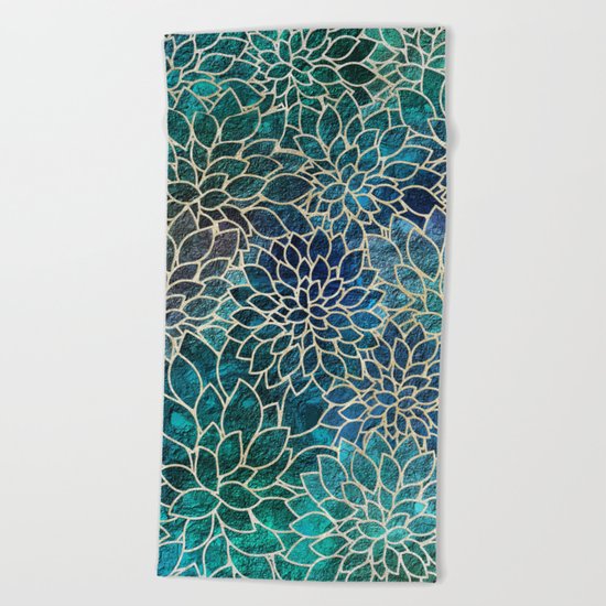 Floral Abstract 4 Beach Towel