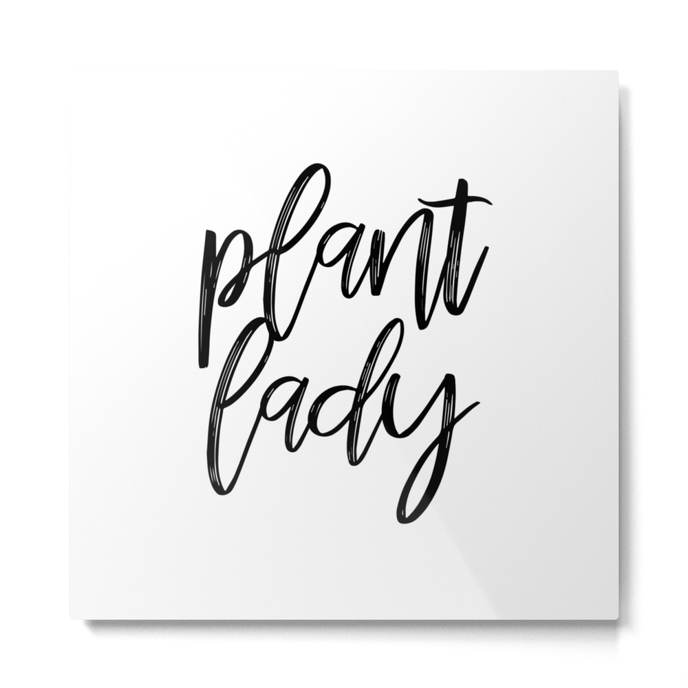 Plant Lady Metal Print by oliphantpantskie