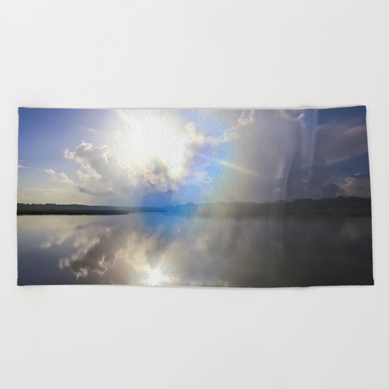 Power of Light Beach Towel