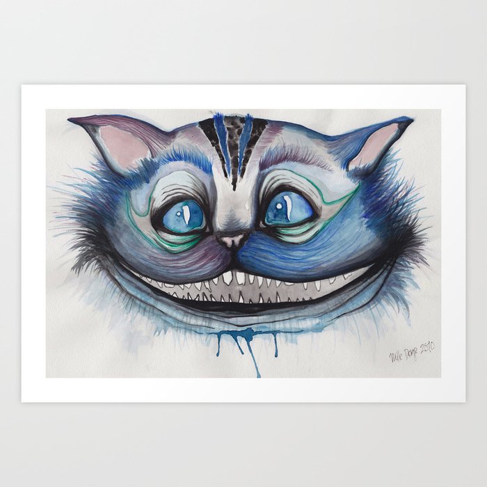 Cheshire Cat Grin - Alice in Wonderland Art Print