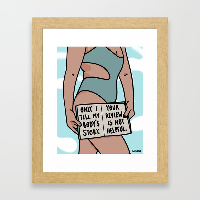 Your Review Is Not Helpful Framed Art Print
