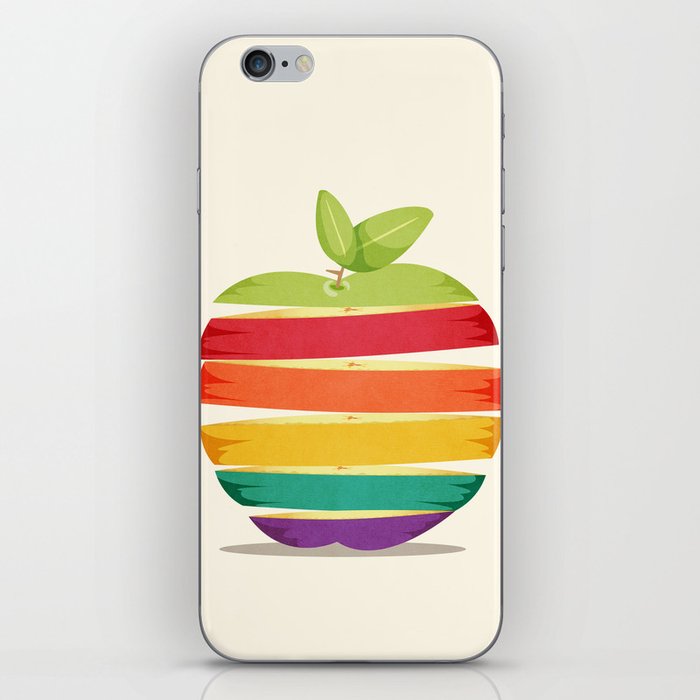 Rainbow Apple iPhone Skin