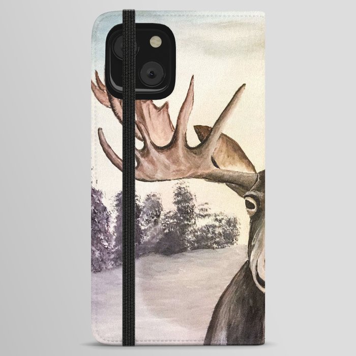 Smirking Moose iPhone Wallet Case