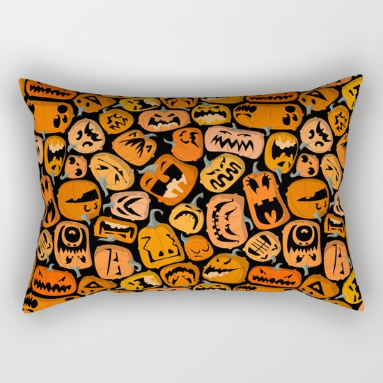 Pumpkin Brawl. Rectangular Pillow
