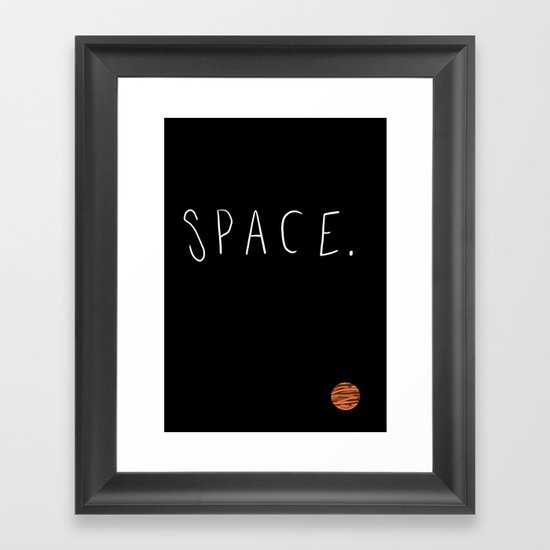 Space. Framed Art Print