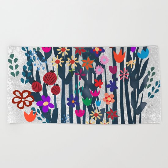 Garden Beach Towel