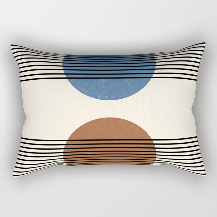 Abstraction_NEW_SUNRISE_SUNSET_BLUE_EARTH_MOONLIGHT_POP_ART_0203 Rectangular Pillow