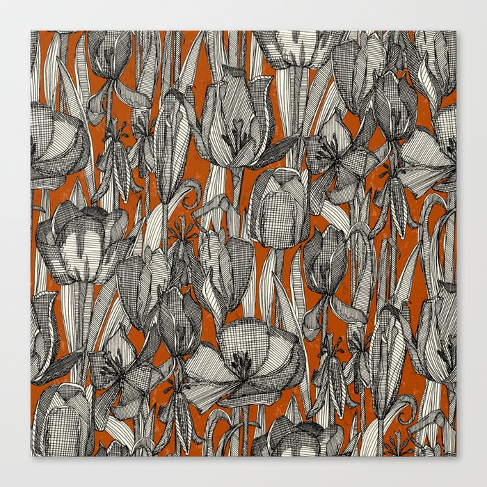 tulip decay rust Canvas Print