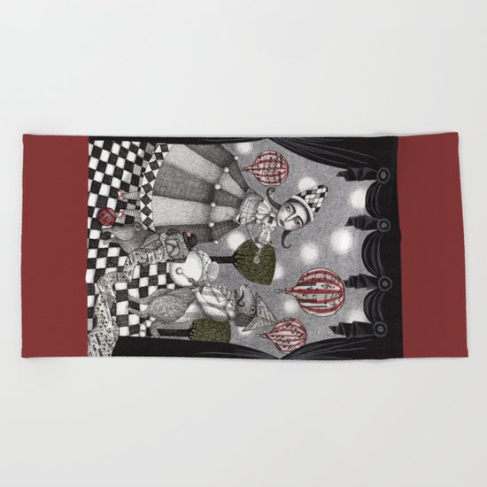 Alice's After Tea Concert Beach Towel