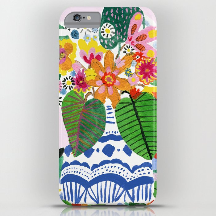 abstract flower bouquet iphone case
