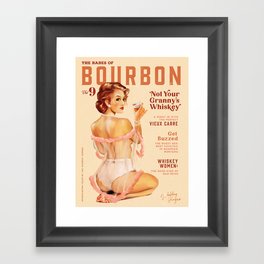 The Babes Of Bourbon Vol. 9: Single Barrel, Bozeman Edition Framed Art Print