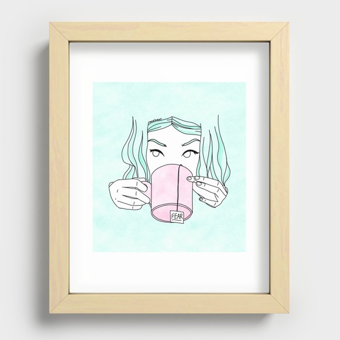 Fear (colored) Recessed Framed Print