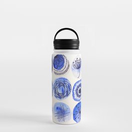 shades of blue Water Bottle