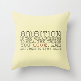 Ambition — Jack Donaghy, 30 Rock Throw Pillow