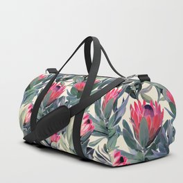Painted Protea Pattern Duffle Bag