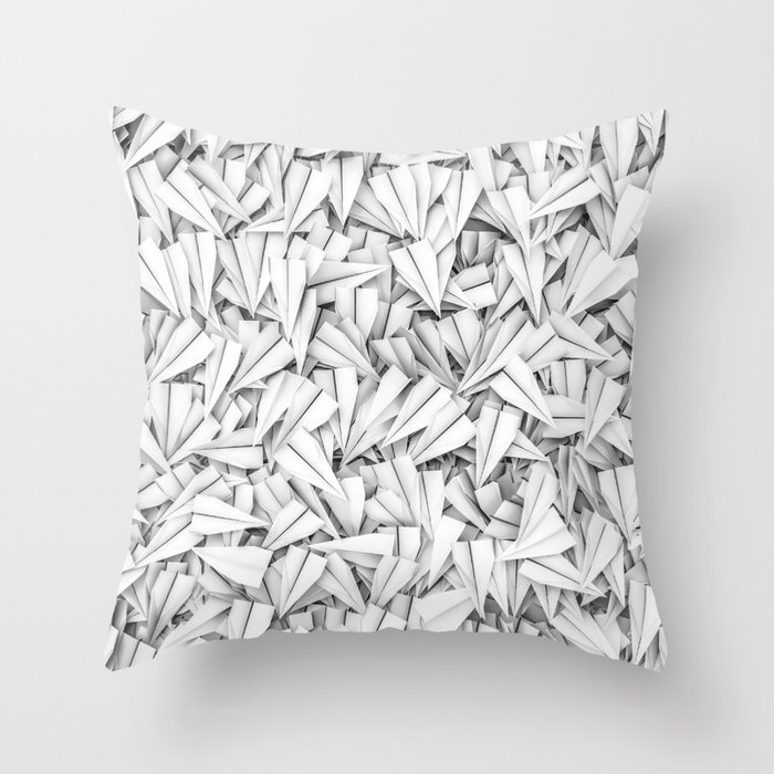 Paper planes Throw Pillow