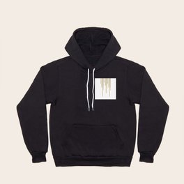 Abstract minimalist white gold geometrical lines Hoody